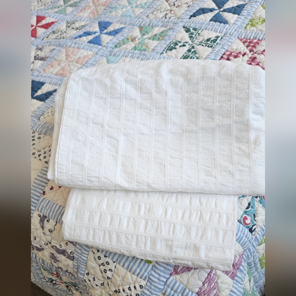 Ikea Ofelia Voss Set Of Two White Pillow Covers
